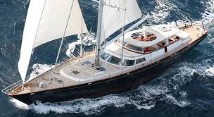 LOA 118ft 
Year of built 1989 by Perini Navi. Refit 2015 
Accommodates 9 guests in 3 double cabins (one Master, one VIP and one guest)
Cruising speed 10 knots 
Crew of 7
Engine fuel consumption 100ltrs/hour, plus generator fuel 250ltrs/day.